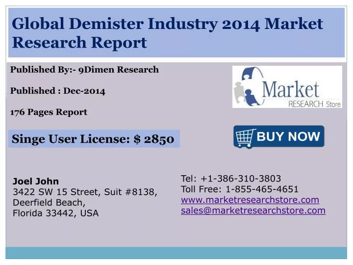 global demister industry 2014 market research report