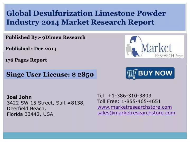 global desulfurization limestone powder industry 2014 market research report