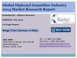 Global Diphenyl Guanidine Industry 2014 Market Research Repo