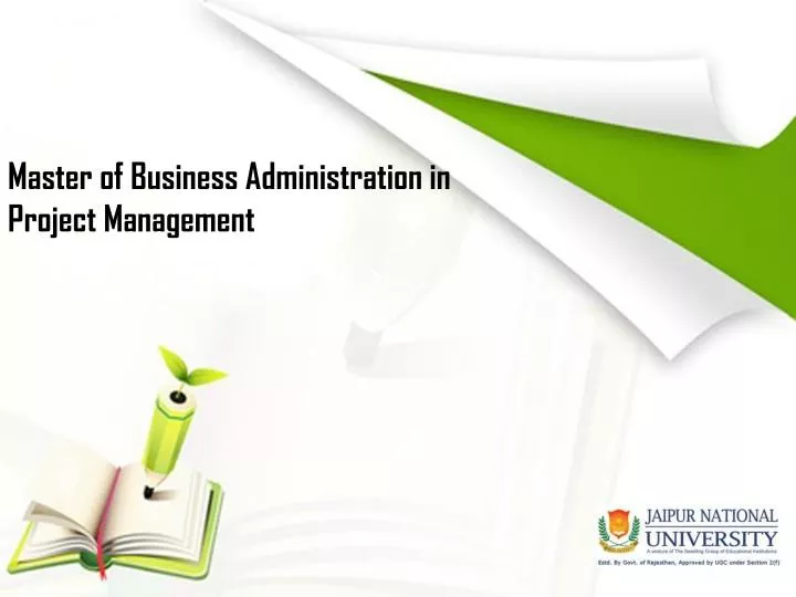 master of business administration in project management