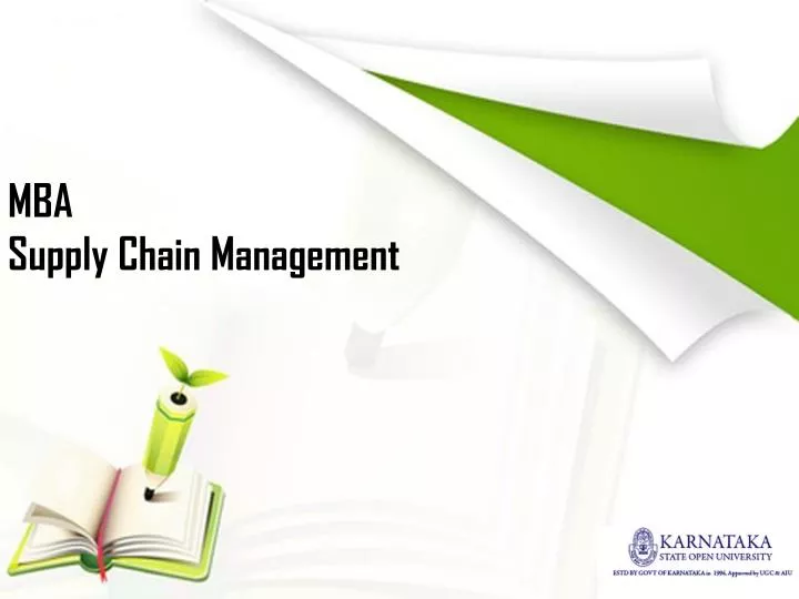 mba supply chain management