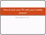 Security Lock For PC | Desktop PC Lock - slide 1