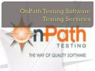 OnPath Testing Software Testing Services