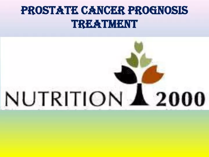 prostate cancer prognosis treatment