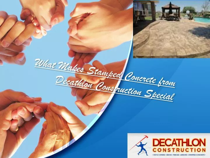 what makes stamped concrete from decathlon construction special