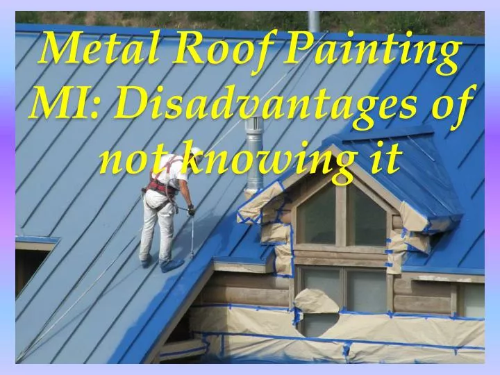 metal roof painting mi disadvantages of not knowing it