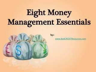 Eight Money Management Essentials