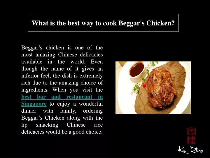 what is the best way to cook beggar s chicken