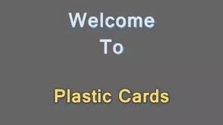 Plastic card