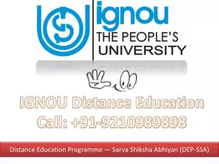 ignou distance education