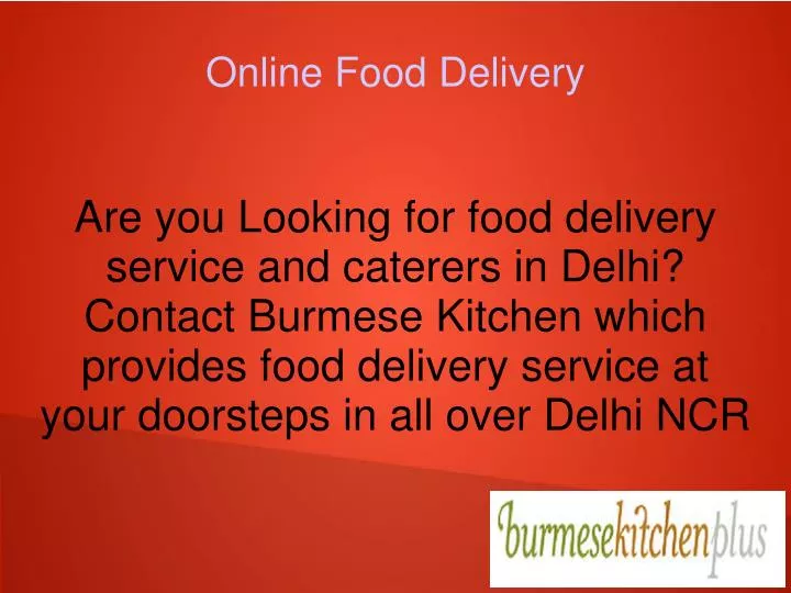 online food delivery