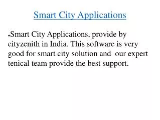 Software For Smart City