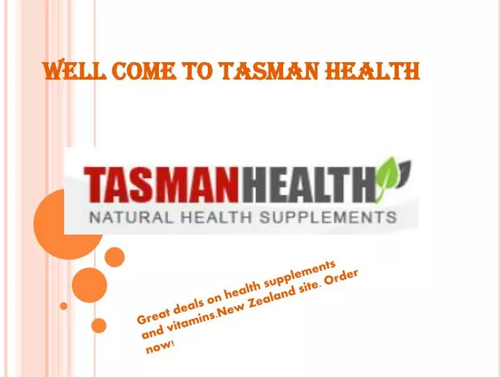 well come to tasman health