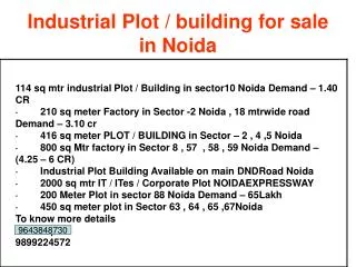 for sale Industrial Shed / Warehouse in Sector 63 Noida 9899
