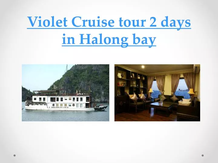 violet cruise tour 2 days in halong bay