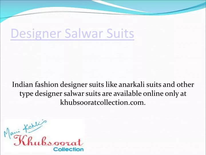 designer salwar suits