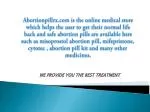 Misoprostol abortion pill for women - slide 1