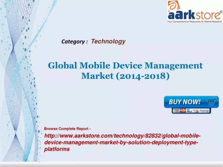 global mobile device management market 2014 2018