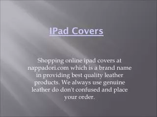 IPad Covers