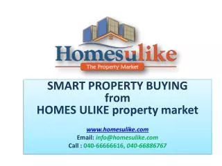 Buy properties in Hyderabad - Homesulike.com