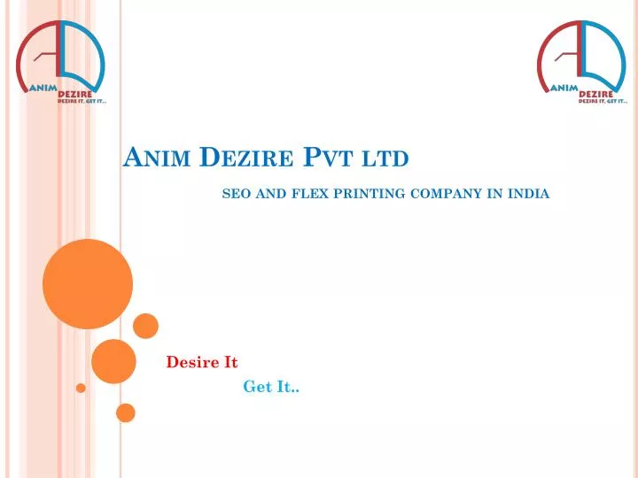 anim dezire pvt ltd seo and flex printing company in india