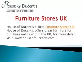 Furniture Stores UK