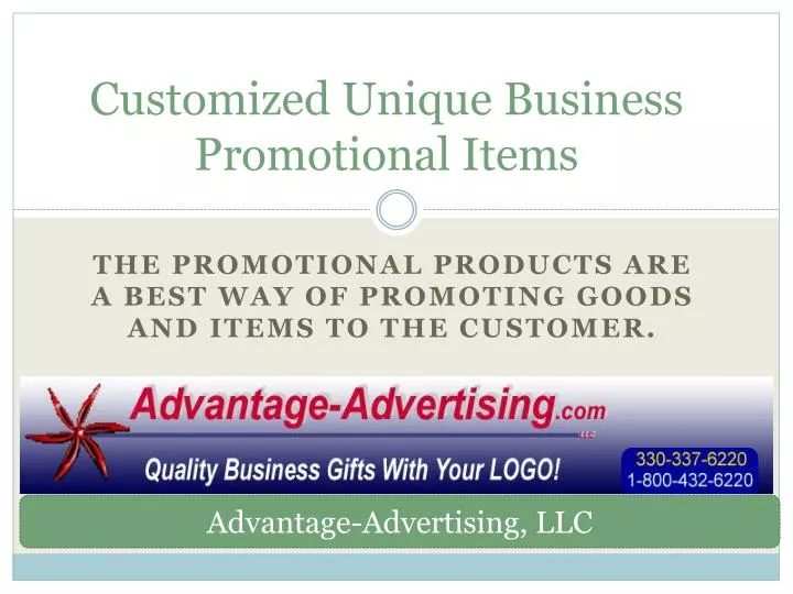 customized unique business promotional items