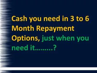 6 Month Loans With No Credit Check