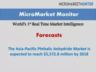 The Asia-Pacific Phthalic Anhydride Market