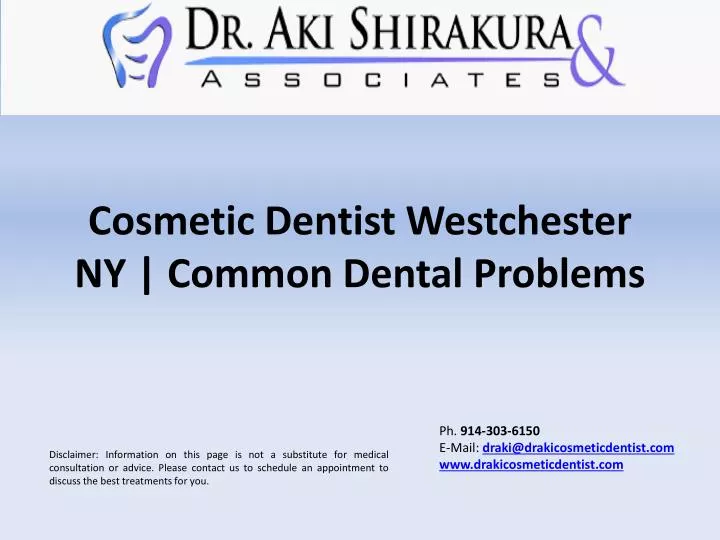 cosmetic dentist westchester ny common dental problems