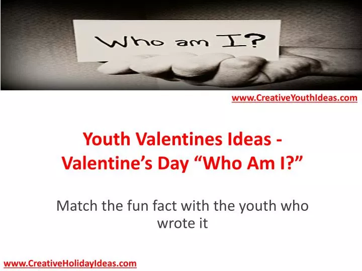 youth valentines ideas valentine s day who am i