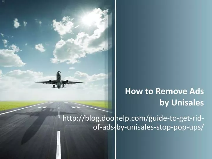 how to remove ads by unisales