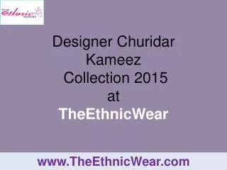 Designer Churidar Kameez Collection 2015