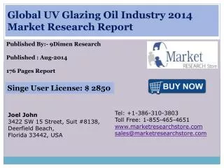 Global UV Glazing Oil Industry 2014 Market Research Report