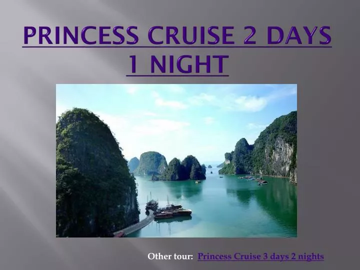 princess cruise 2 days 1 night