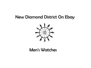 New Diamond District on Ebay - Men's Watches