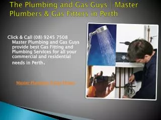 The Plumbing and Gas Guys | Master Plumbers & Gas Fitters