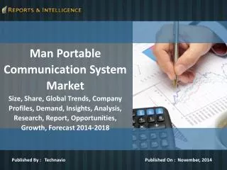 Latest Reports on Man Portable Communication System Market -