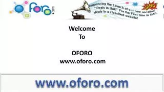 Free property classifieds to post on oforo.com