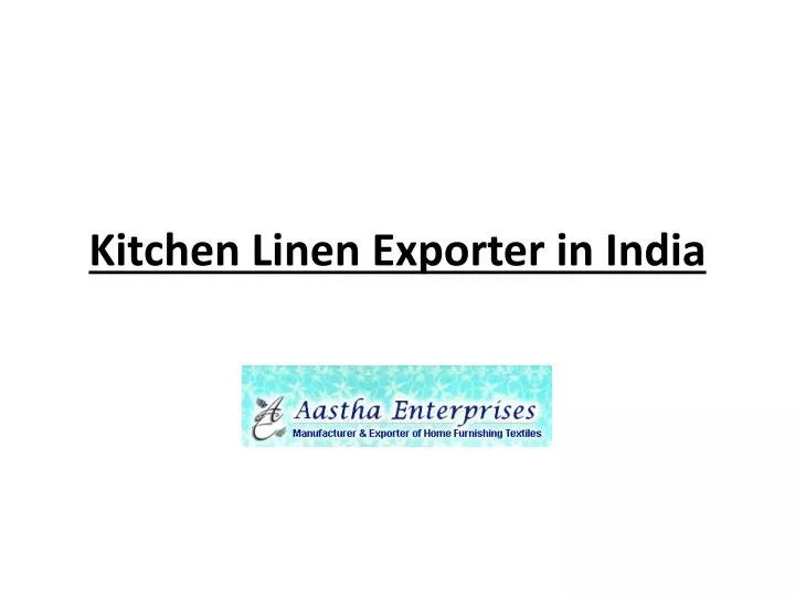 kitchen linen exporter in india