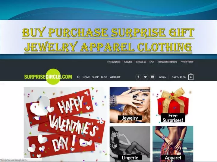 buy purchase surprise gift jewelry apparel clothing