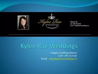 Kyleerae Wedding services offers complete wedding planning s