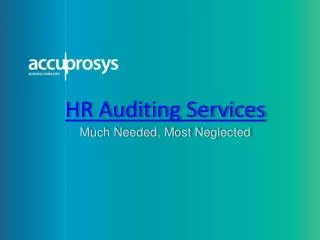 HR Auditing Services- Accuprosys