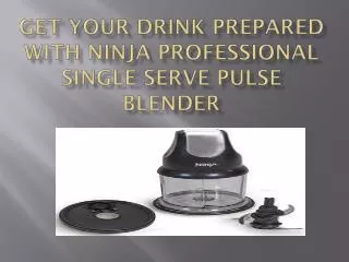 Get Your Drink Prepared With Ninja Professional Single Serve