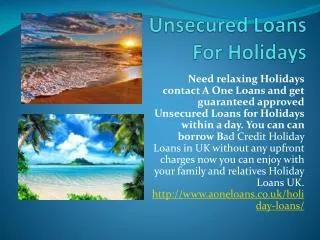 Instant approved Bad Credit Holiday Loans