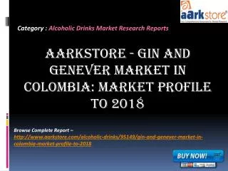 Aarkstore - Gin and Genever Market in Colombia