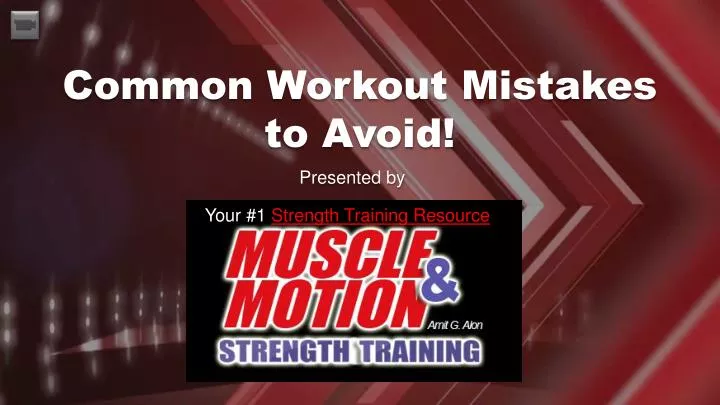 common workout mistakes to avoid
