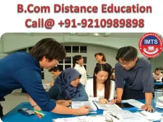 bcom distance education