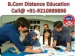 PPT - Distance Education Courses BA BCOM BBA BCA Admission 2021-2022 ...