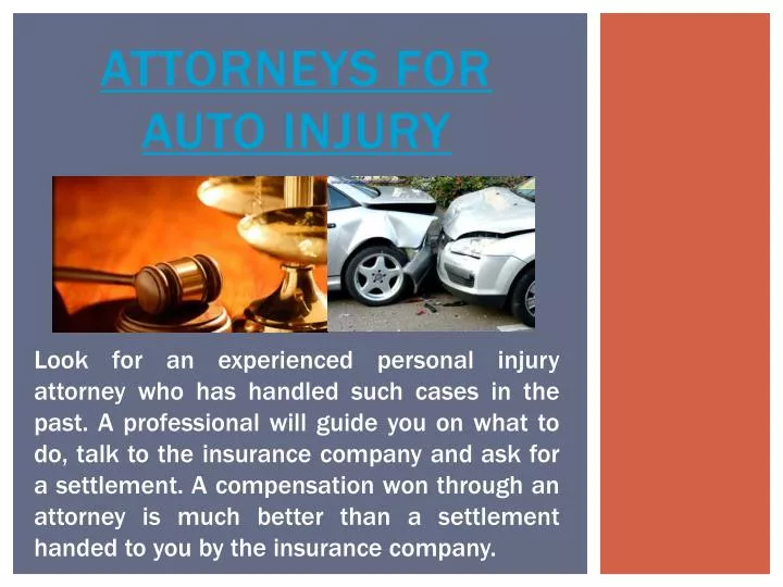 attorneys for auto injury